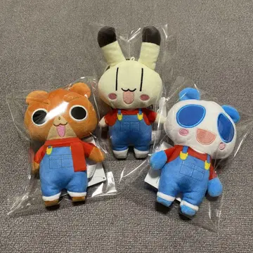 애니멀 가로마치 오버롤 봉제 인형 3종