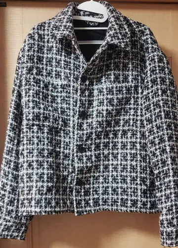 ZARA 텍스처 셔츠 자켓 트위드 자켓