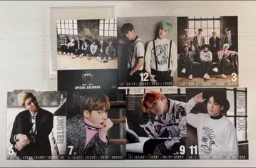 BTS HMV 수량 한정 양면 엽서 달력