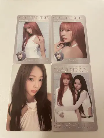aespa 서울콘 랜덤 트레이딩 카드 Y ver. 4종 컴프 지젤