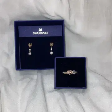 SWAROVSKI 귀걸이 반지 세트 [ 낱개 판매 가능 ]