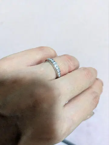 플라티나 하프 이터니티 반지 6호