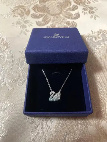 목걸이 스와로브스키 Swarovski 블루 스완