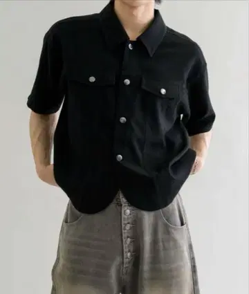 EPNK Jacket 재킷 라이크 하프 슬리브 셔츠