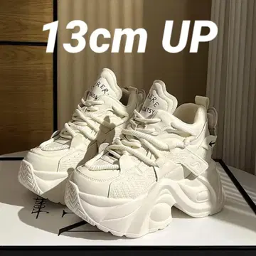통굽 키높이 신발 화이트 화이트 24cm