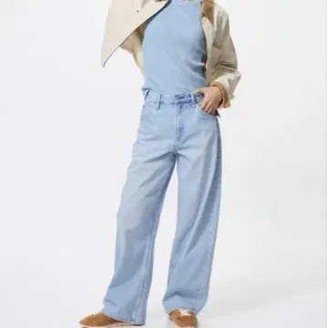 UNIQLO 배기 커브 청바지 사이즈 24