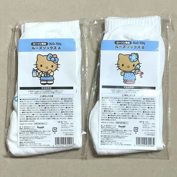 미개봉 새상품 로손 한정판 헬로키티 루즈삭스 2세트