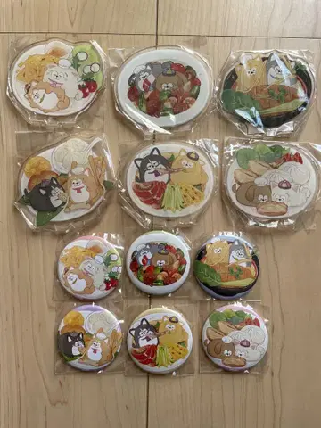 [ 중고품 ] 오소마츠 6쌍둥이 마츠견 아크릴 스탠드 캔뱃지