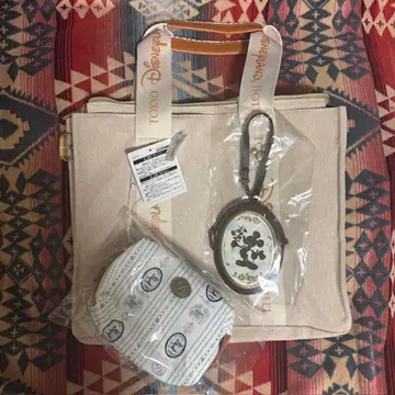미사용 디즈니랜드 호텔 숙박자 한정판 토트백 파우치 코인 케이스