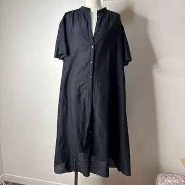 이번 시즌 쉽스 프라이머리 네이비 라벨 블랙 반팔 셔츠 원피스 면