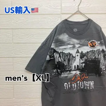 T490 [US 수입] 프린트 셔츠 그레이 계열 men's [XL]