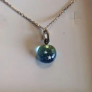 별의 모래 유리 레진 액세서리 세트 실버