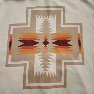 PENDLETON 인기 백 프린트 후드 부착 후드티