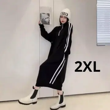 원피스 블랙 트랙 자켓 하프 지퍼 사이드 라인 저리