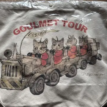직필 그림 사인 포함 히구치 유코 숄더백 Gourmet tour