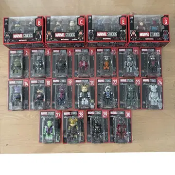 MARVEL BE@RBRICK Happy 복권 묶음 판매 22종 세트