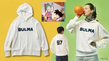 새상품 펠리시모 드래곤볼 BULMA 후드 부착 후드티