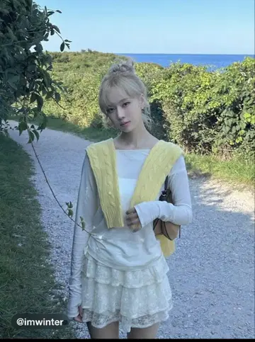 aespa 윈터 카리나 착용 미니 스커트 cider