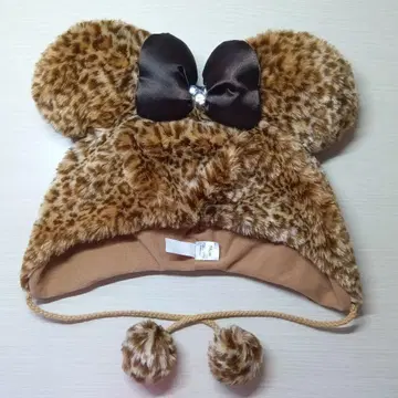 레오파드 무늬 미니 팬캡 58cm