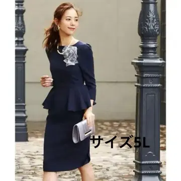 택 포함 RUIRUE BOUTIQUE 루일 에 부티크 페플럼 원피스