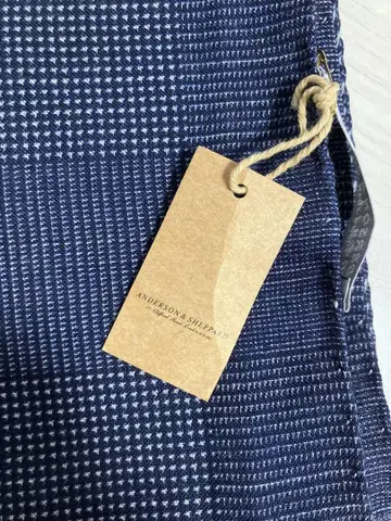 미사용품 ANDERSON & SHEPPARD 린넨 실크 스톨