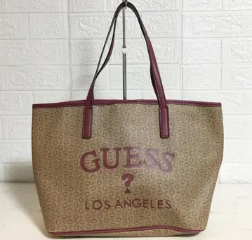 no38110 GUESS 게스 PVC 올 패턴 토트 백 A4 수납 가능