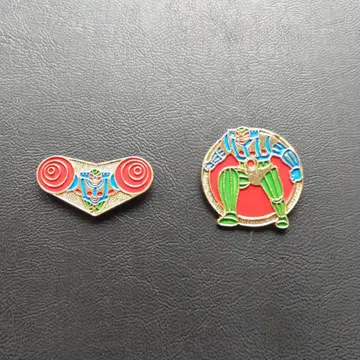 강철 지그 핀 배지 쇼와 레트로
