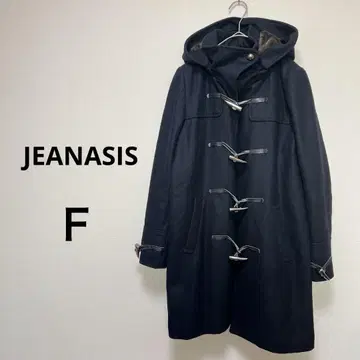 JEANASIS 지나시스 F 네이비 더플 코트 울 무릎 기장 네이비