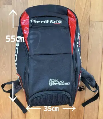 Tecnifibre 투어 1 라켓백 블랙/빨간색