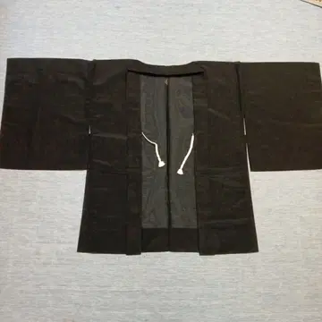 미사용품: 블랙 오픈 프론트 겉옷 약 100cm x 100cm