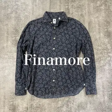 Finamore 피나모레 패턴 셔츠 바니스뉴욕 긴팔 셔츠