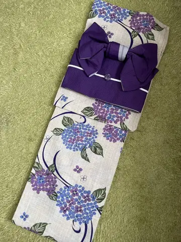 유카타 만들기 오비 허리띠 세트 오비 장식 오비 끈 수국