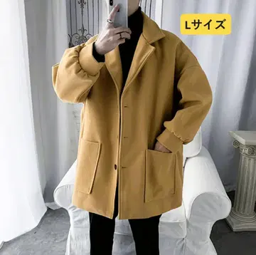 n57 [ 미사용 새상품 ] 체스터 코트 롱 베이지 남성용 L 사이즈