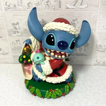 릴로 앤 스티치 산타클로스 크리스마스 스크램프 빅 피규어