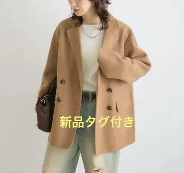 새상품 택 포함 리브 드와 리버 테일러드 재킷 카멜