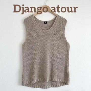 새상품급 Django atour 니트 베스트 사이즈 L 일본제