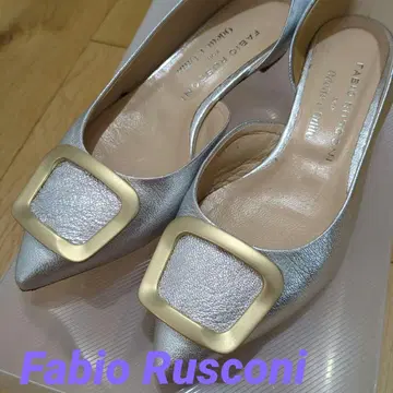 Fabio Rusconi 실버 플랫슈즈 35