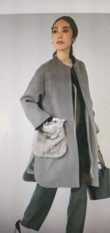 다가오는 계절에 IENA LA BOUCLE 도킹 노카라 코트