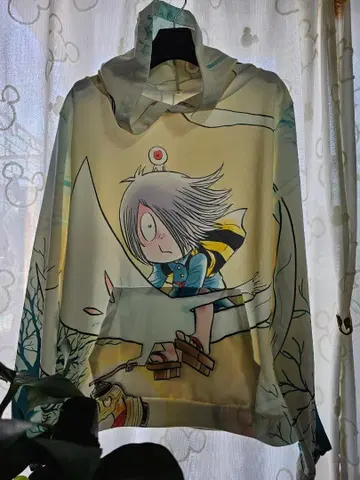 레어, 2개 세트, 게게게의 키타로 캐릭터 프린트 후드티 XXL, LL,