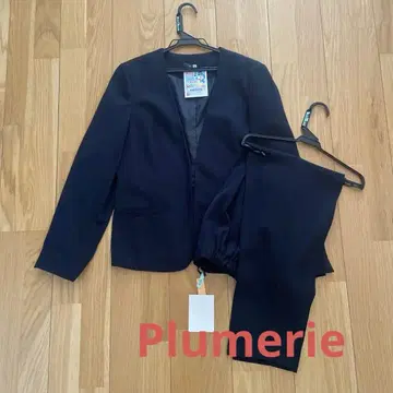 Plumerie 네이비 수트 자켓과 팬츠 L