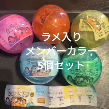 리얼 피스 응원봉 캡슐 토이 5개 세트