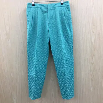 레이시 랜트 다이아 무늬 테이퍼드 팬츠 F0901B14