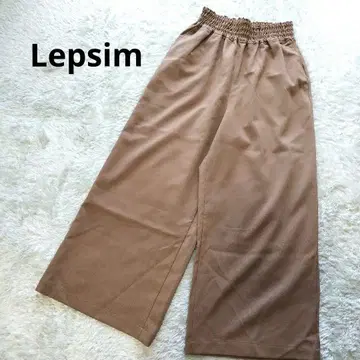 렙심 슬랙스 와이드 팬츠 허리밴딩 프리 사이즈