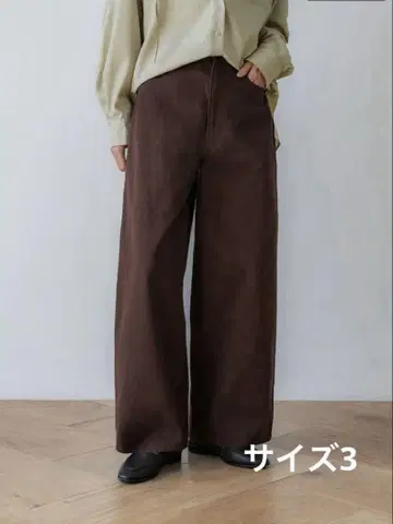 crewre 2025 spring 빈티지 라이크 와이드 팬츠 brown