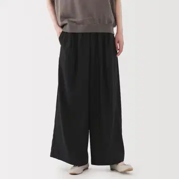 무인양품 나메라카 리오셀 혼방 이지 와이드 팬츠