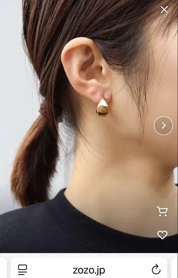 ieLS 이엘즈 금속 알레르기 방지 스테인리스 드롭 후프 귀걸이