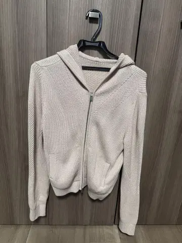 폭시 베이지 풀 집업 후드 부착 후드티 사이즈 40