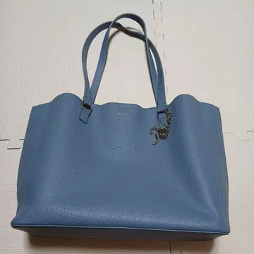MURUA 파랑 가죽 토트백