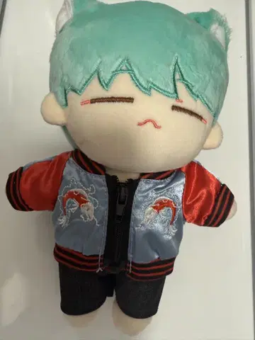 윤기 봉제 인형 suga 고양이 귀