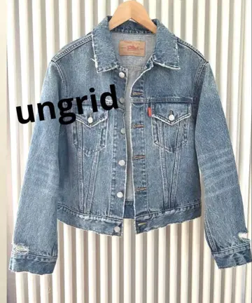 Ungrid 아웃핏 데님 자켓 빈티지 데미지 가공